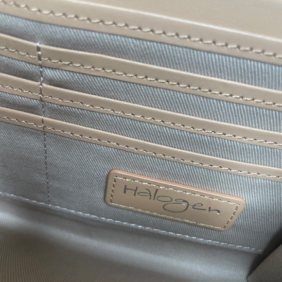 Halogen Pink/Taupe Leather Purse - Picture 5 of 7